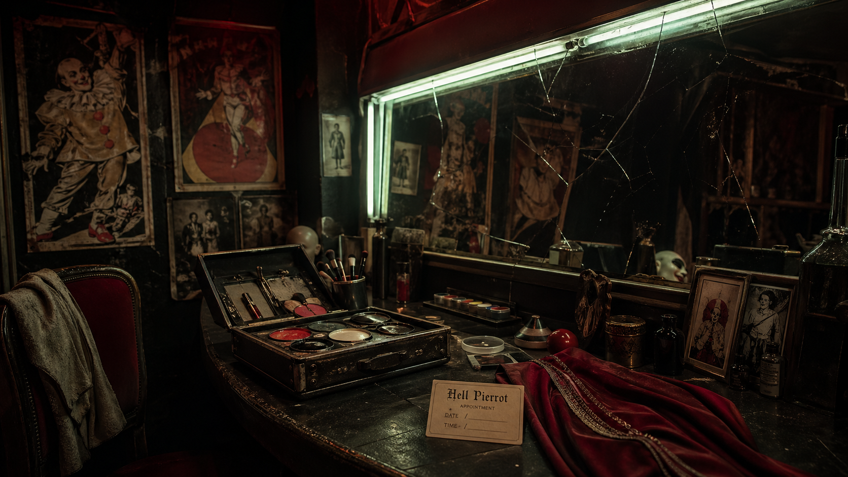 Hell Pierrotの支度部屋